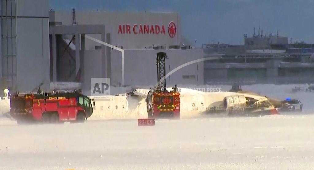 Delta Flight Flips in Toronto