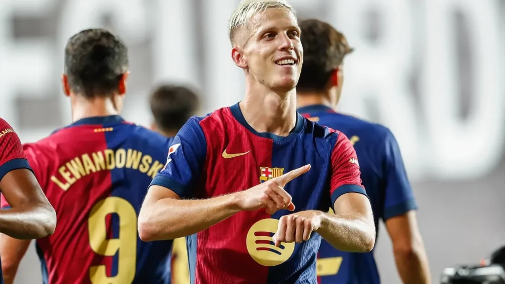 Home 10 Barcelona's Victory: Olmo and Debut Goals Shine